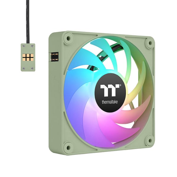 Pikkukuva 1 / 6: Thermaltake CL-F197-PL14MG-A Tietokoneen jäähdytysjärjestelmä Tietokonekotelo Tuuletin 14 cm Vihreä 3 kpl