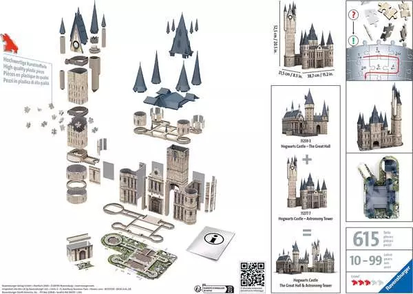 Ravensburger 11277 palapeli 3D-palapeli 540 kpl Televisio/Elokuvat