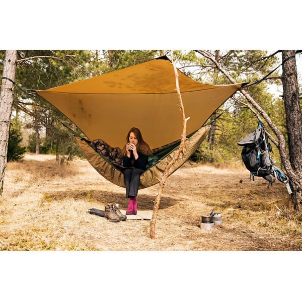 Miniatyrbild 6 av 13: AMAZONAS Adventure Ultra-Light Tarp Presenning Brun Nylon