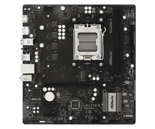 Pikkukuva 5 / 6: Asrock A620AM-P AMD A620A Pistoke AM5 mikro ATX