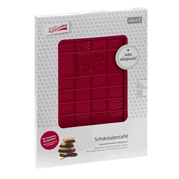 Miniatyrbillede 2 af 3: Lurch 00083090 slik- & chokoladeform Silikone Rød