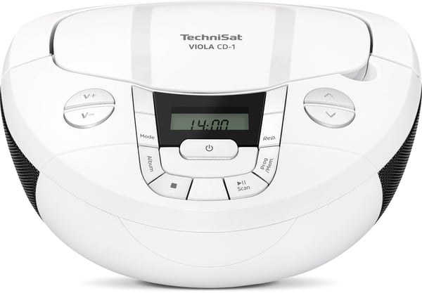 Miniatyrbillede 1 af 9: TechniSat VIOLA CD-1 Bærbar stereohøjttaler Hvid 2 W
