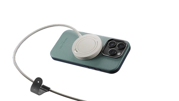 Native Union SNST-QI2-SAN oplader til mobil enhed Smartphone Lys grå USB Trådløs opladning Indendørs