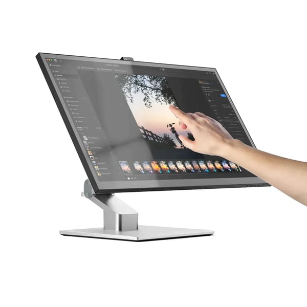 ALOGIC Clarity Fold Touch computerskærm 68,6 cm (27") 3840 x 2160 pixel 4K Ultra HD Berøringsskærm Sort, Sølv