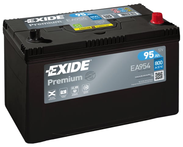 Miniatyrbild 1 av 3: Exide Premium EA954 fordonsbatteri EFB (Enhanced Flooded Battery) 95 Ah 12 V 800 A Bil