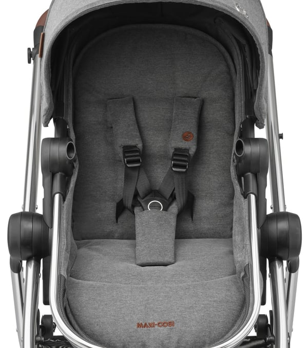 Maxi-Cosi Zelia 3 Luxe Tandem barnevogn 1 sæde(r) Sort, Grå, Sølv