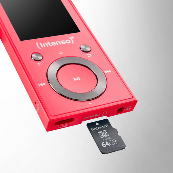 Miniatyrbild 9 av 9: Intenso Video Scooter BT MP3-spelare 16 GB Rosa