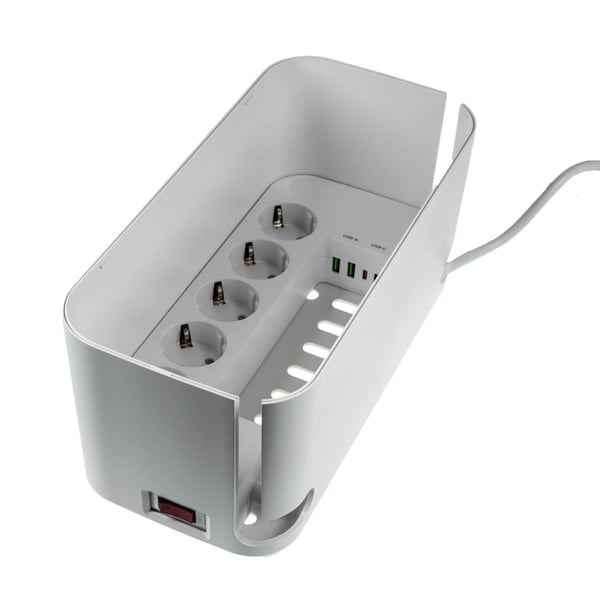 RealPower PowerBox 522 stikdåse 1,5 m 5 AC stikkontakt(er) Indendørs Hvid