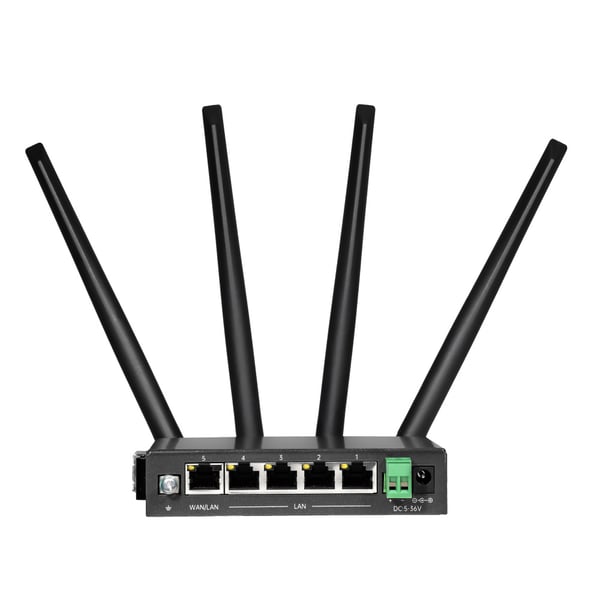 Miniatyrbild 6 av 10: Edimax D4G-7459AC trådlös router Dual-band (2,4 GHz / 5 GHz) 4G Svart