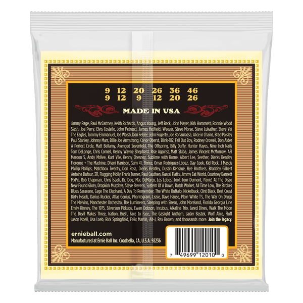 Pikkukuva 2 / 2: Ernie Ball P02010 Akustinen 12 kpl Messinkiteräs Kitara