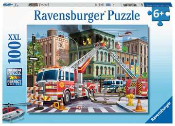Pikkukuva 1 / 2: Ravensburger Fire Truck Rescue Kuviopalapeli 100 kpl Ammatit