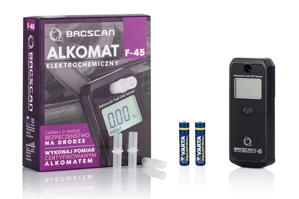 BACscan F-45 alkoholtestare 0 - 4% 1% Svart