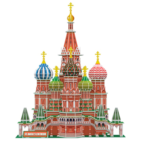CubicFun ST. Basil’s Cathedral 3D-palapeli 222 kpl Rakennukset
