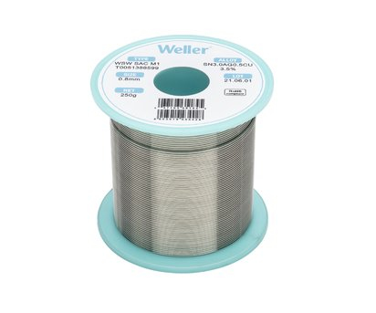 Miniatyrbillede 1 af 4: Weller WSW SAC M1 0,8mm, 250g, SN3,0AG0,5CU3,5% Loddetråd