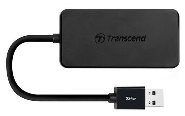 Transcend HUB2 Svart
