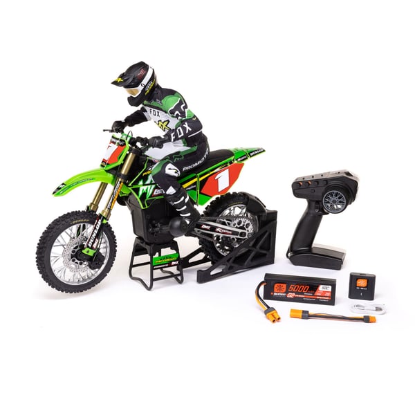 Miniatyrbild 15 av 21: Losi Promoto MX radiostyrd modell Motorcykel Elmotor 1:4