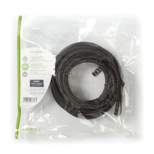 Miniatyrbild 2 av 4: Nedis CVGP34000BK50 HDMI-kabel 5 m HDMI Typ A (standard) Svart