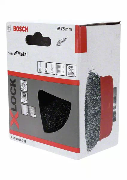 Miniatyrbillede 2 af 2: Bosch 2 608 620 725 tilbehør vinkelsliber Kop børste