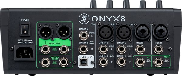 Pikkukuva 4 / 5: Mackie ONYX 8 8 kanavaa 20 - 30000 Hz Musta
