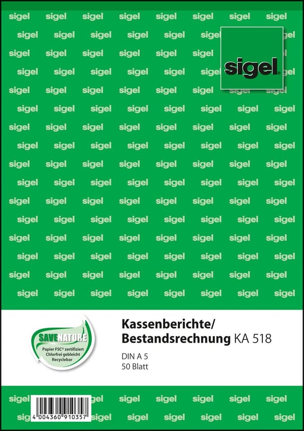 Sigel KA518 lomakepohja