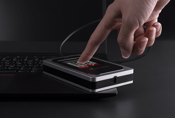 DataLocker DL4 FE externa hårddiskar 2 TB 5400 RPM 2.5" USB Type-C 3.2 Gen 1 (3.1 Gen 1) Aluminium, Svart