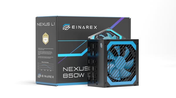 Pikkukuva 4 / 6: Einarex EXPS-NL1-850-BK virtalähdeyksikkö 850 W 24-pin ATX ATX Musta