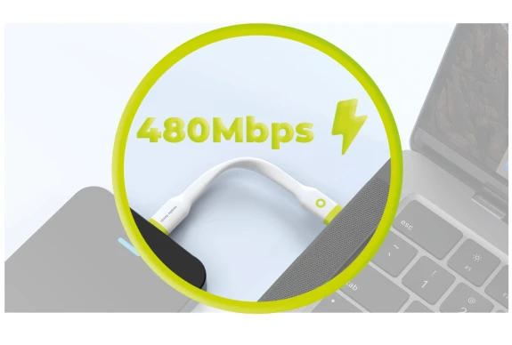 Miniatyrbillede 3 af 12: Mobile Origin COMC-USBC-WHT USB-kabel USB 2.0 0,1 m 0,48 Gbit/sek. Hvid