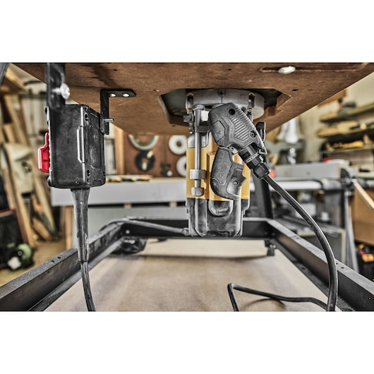 Miniatyrbillede 10 af 17: DeWALT DWE627KT-QS router og overfræser Sort, Gul 20000 rpm 2300 W