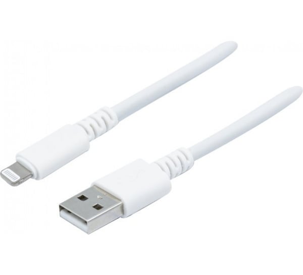 Dacomex 194043 kabel til mobiltelefon Hvid 2 m USB A Lightning