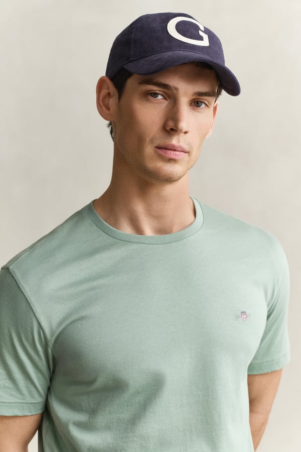 Pikkukuva 3 / 5: Gant 2003184-308 T-paita Rib-knit neckline Lyhyt hiha Puuvilla