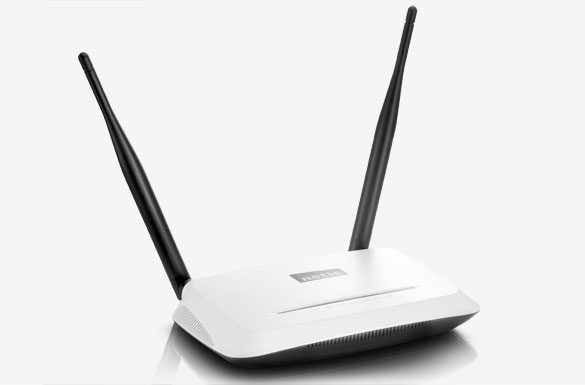 Miniatyrbillede 4 af 5: Netis System WF2419 trådløs router Hurtigt ethernet Hvid