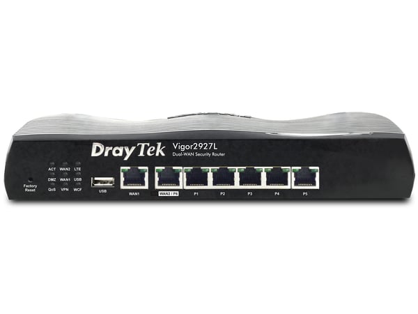 DrayTek Vigor2927L trådløs router Gigabit Ethernet 4G Sort