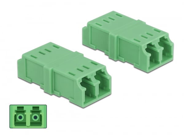 DeLOCK 85924 fiber adapter LC 4 stk Grøn DeLOCK 85924 fiber adapter LC 4 stk Grøn