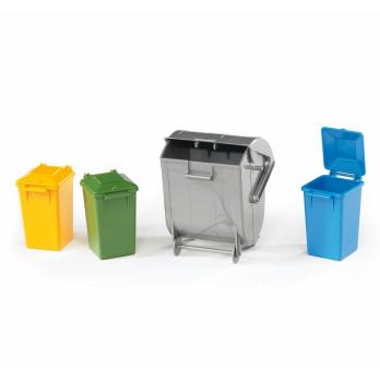 Miniatyrbillede 1 af 2: BRUDER Garbage can set skalamodell dele og tilbehør