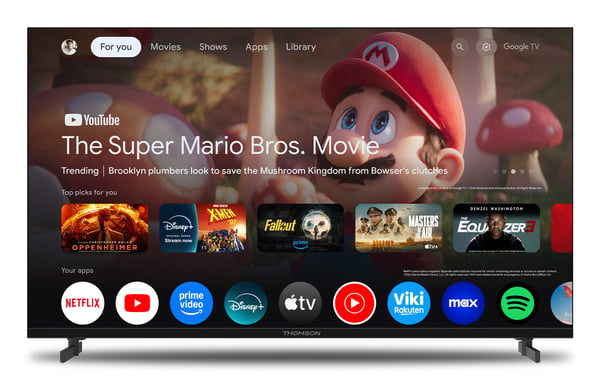 Miniatyrbillede 7 af 8: Thomson 40FG2S15 TV 101,6 cm (40") Fuld HD Smart TV Wi-Fi Sort