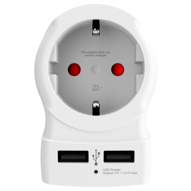 Skross 1500280 pistorasia-adapteri Tyyppi G (UK) Tyyppi C (Europlug)+Tyyppi F