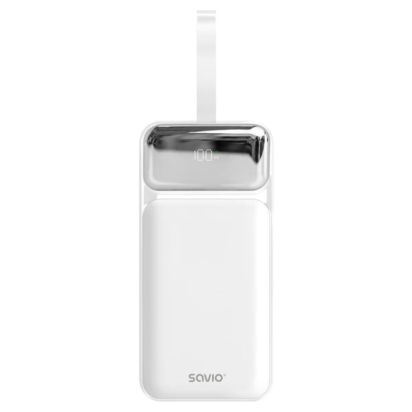 Savio BA-15 powerbank Lithium polymer (LiPo) 50000 mAh Hvid