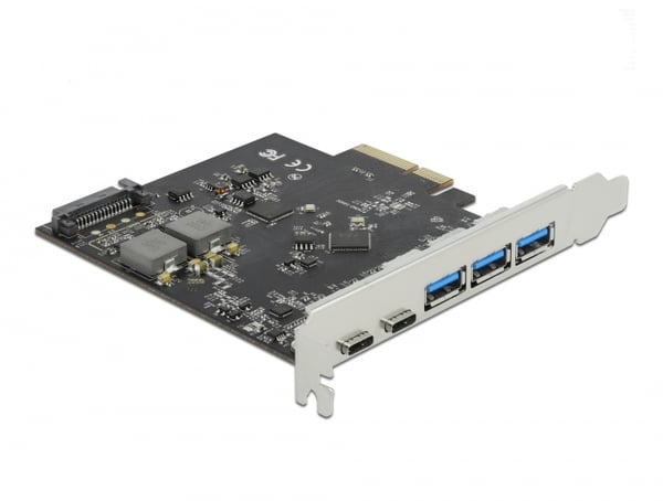 Miniatyrbild 1 av 3: DeLOCK 89064 nätverkskort/adapters Intern USB 3.2 Gen 2 (3.1 Gen 2)