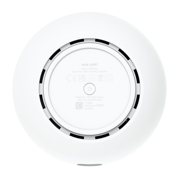 Ubiquiti Dream 7 trådløs router 2.5 Gigabit Ethernet Tri-band (2,4 GHz/5 GHz/6 GHz) Hvid