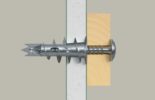 Miniatyrbillede 3 af 4: Fischer 505373 skrueanker og vægudtag 10 stk Skruekrog og vægstiksæt 31 mm
