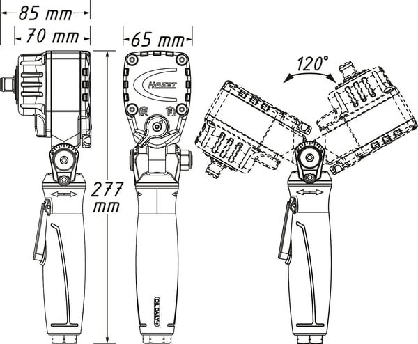 Miniatyrbild 5 av 13: HAZET 9012ATT borr