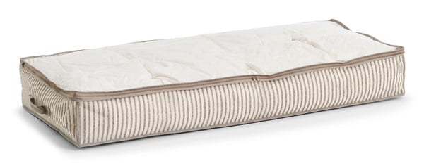 Miniatyrbillede 3 af 3: Zeller Present 14648 opbevaringskasse Opbevaringspose Rektangulær Fleece Beige, Hvid