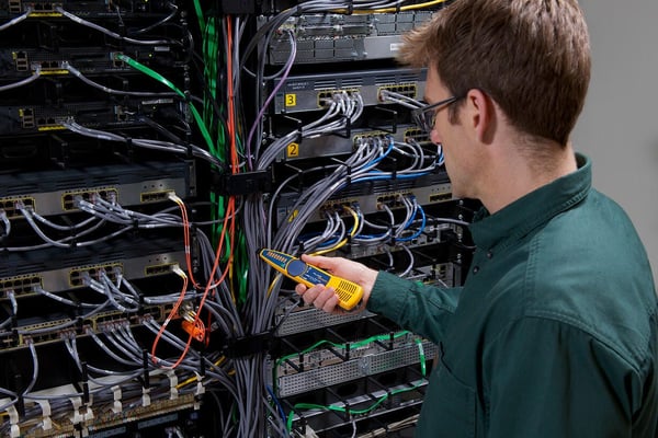 Miniatyrbillede 3 af 4: Fluke MT-8200-63A netværkskabeltester Tester til koaksialkabel Blå, Gul