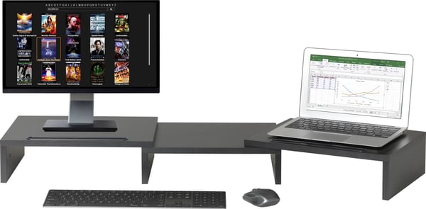 SpeaKa Professional SP-9472624 skærmbeslag og -stativer 81,3 cm (32") Skrivebord Sort