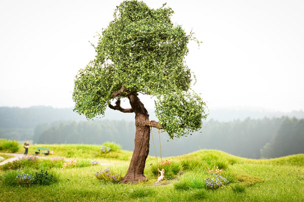 NOCH micro-motion Tree with Swing skalamodell dele og tilbehør Træ