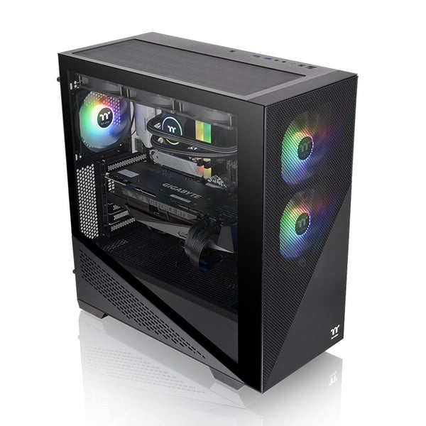 Miniatyrbild 2 av 6: Thermaltake Divider 370 TG Midi Tower Svart