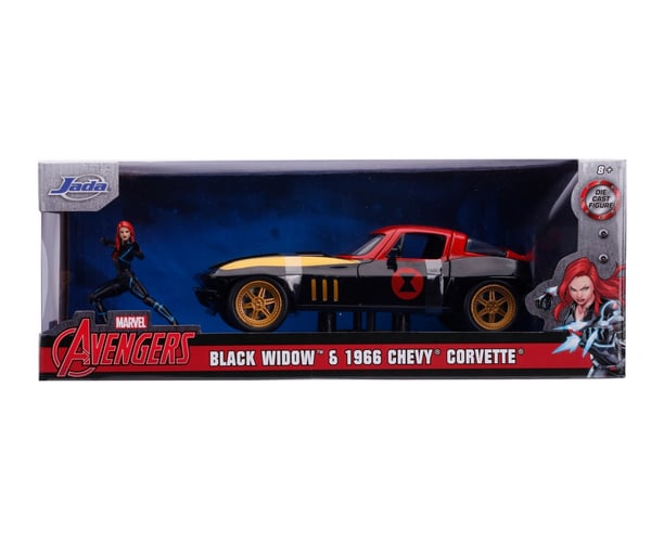 Jada Toys Marvel Black Widow 1966 Chevy 1:24