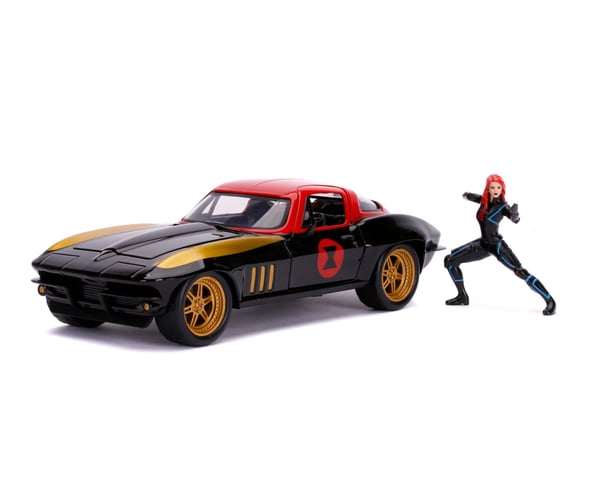 Jada Toys Marvel Black Widow 1966 Chevy 1:24