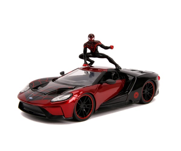 Jada Toys Marvel Miles Morales 2017 Ford GT 1:24