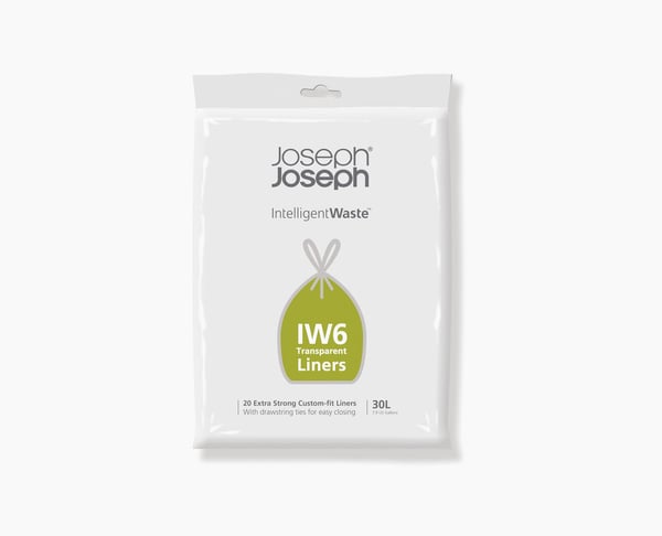 Pikkukuva 1 / 2: Joseph Joseph IW6 roskapussi 30 L Läpinäkyvä 20 kpl